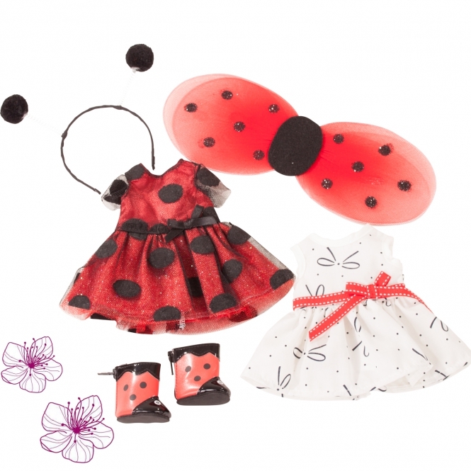 Götz sada oblečků Combo Ladybug pro panenku 27 cm 